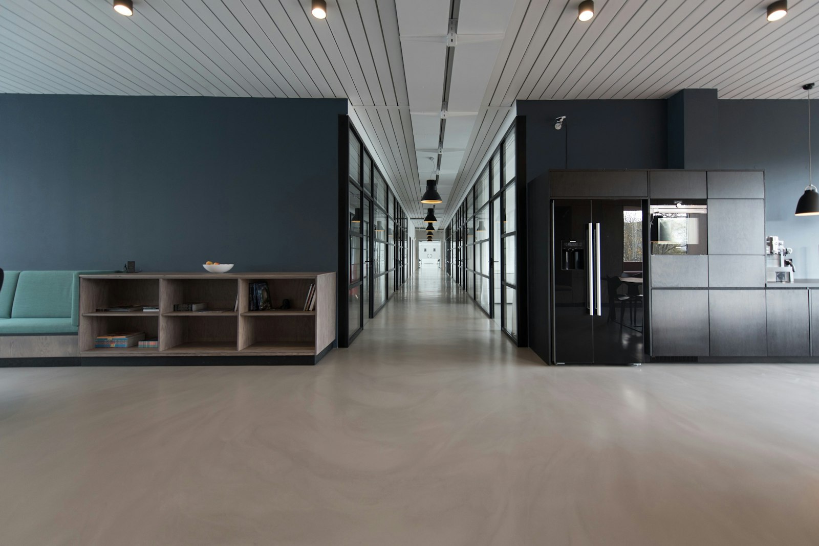 Exterior view of a modern office building